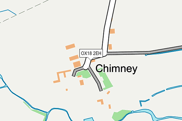 OX18 2EH map - OS OpenMap – Local (Ordnance Survey)