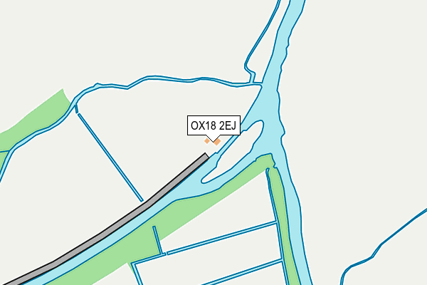 OX18 2EJ map - OS OpenMap – Local (Ordnance Survey)