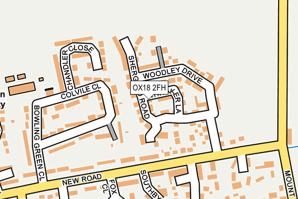 OX18 2FH map - OS OpenMap – Local (Ordnance Survey)