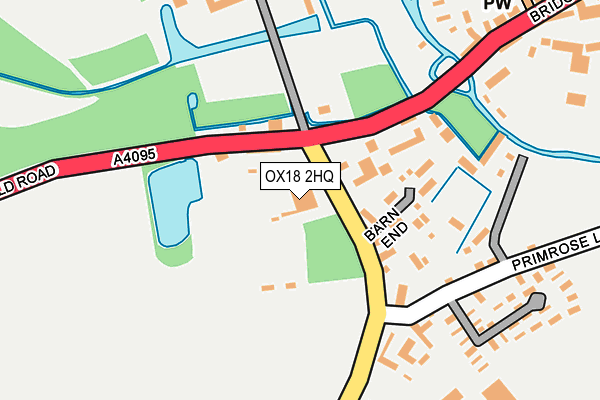 OX18 2HQ map - OS OpenMap – Local (Ordnance Survey)