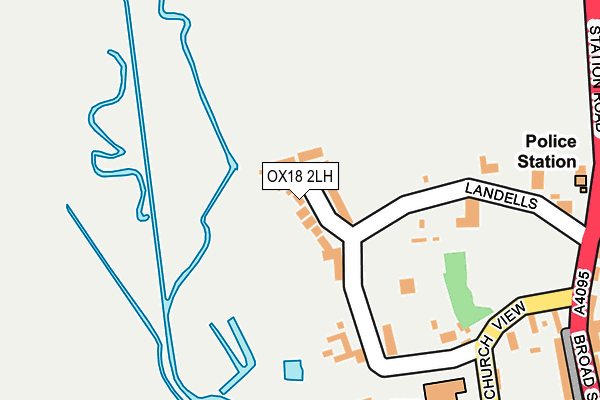 OX18 2LH map - OS OpenMap – Local (Ordnance Survey)