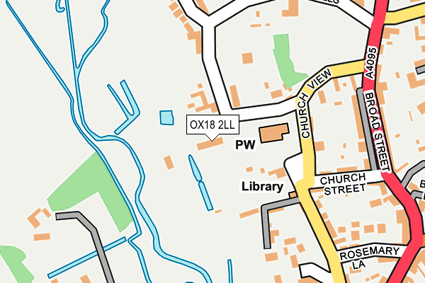 OX18 2LL map - OS OpenMap – Local (Ordnance Survey)