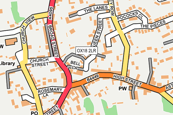 OX18 2LR map - OS OpenMap – Local (Ordnance Survey)