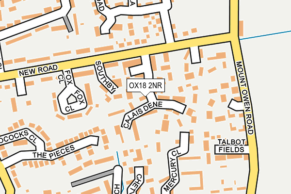 OX18 2NR map - OS OpenMap – Local (Ordnance Survey)