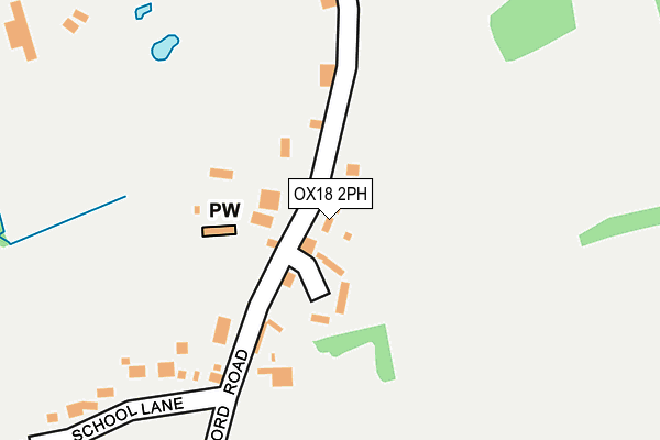 OX18 2PH map - OS OpenMap – Local (Ordnance Survey)