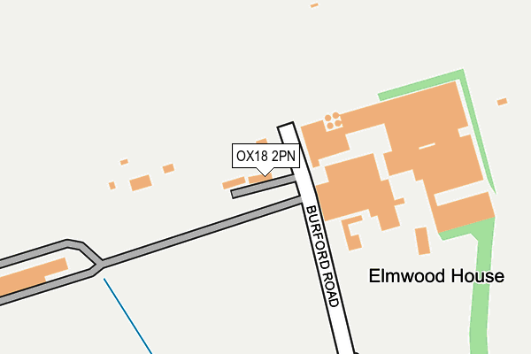 OX18 2PN map - OS OpenMap – Local (Ordnance Survey)