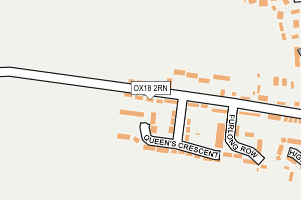 OX18 2RN map - OS OpenMap – Local (Ordnance Survey)
