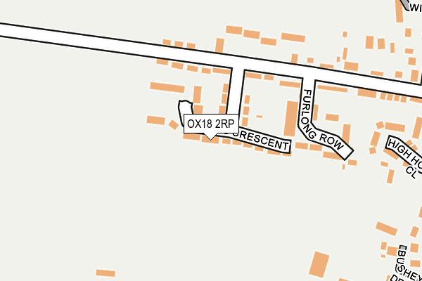 OX18 2RP map - OS OpenMap – Local (Ordnance Survey)