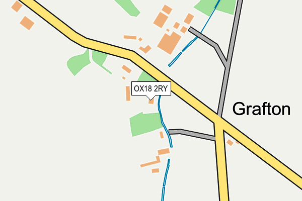 OX18 2RY map - OS OpenMap – Local (Ordnance Survey)