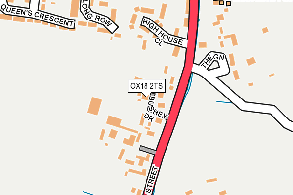 OX18 2TS map - OS OpenMap – Local (Ordnance Survey)