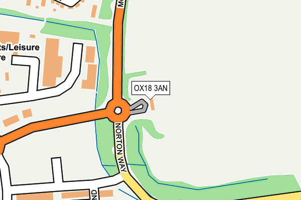 OX18 3AN map - OS OpenMap – Local (Ordnance Survey)