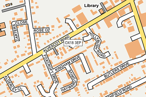 OX18 3EP map - OS OpenMap – Local (Ordnance Survey)