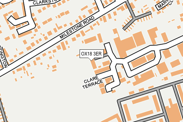 OX18 3ER map - OS OpenMap – Local (Ordnance Survey)