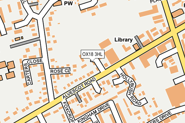 OX18 3HL map - OS OpenMap – Local (Ordnance Survey)