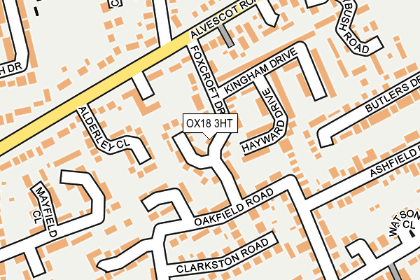 OX18 3HT map - OS OpenMap – Local (Ordnance Survey)