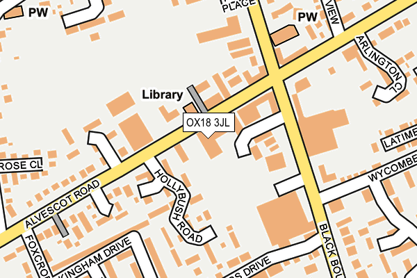 OX18 3JL map - OS OpenMap – Local (Ordnance Survey)