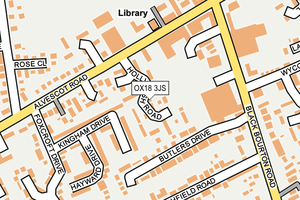 OX18 3JS map - OS OpenMap – Local (Ordnance Survey)