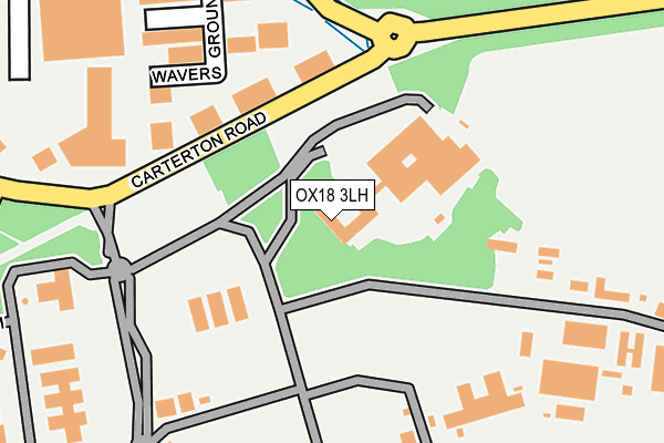 OX18 3LH map - OS OpenMap – Local (Ordnance Survey)