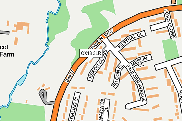 OX18 3LR map - OS OpenMap – Local (Ordnance Survey)