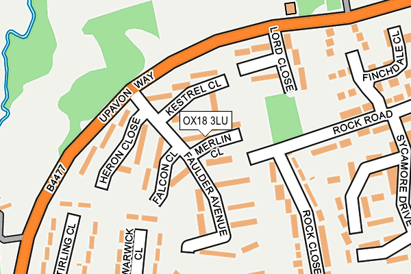 OX18 3LU map - OS OpenMap – Local (Ordnance Survey)