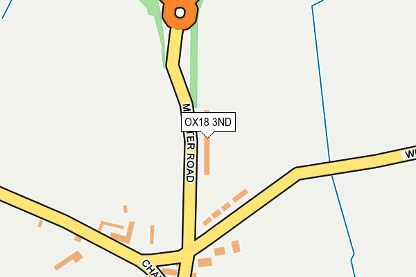 OX18 3ND map - OS OpenMap – Local (Ordnance Survey)