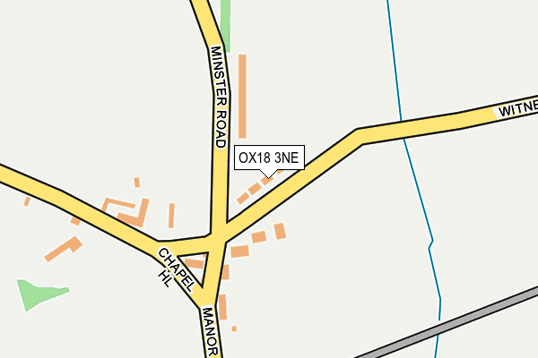 OX18 3NE map - OS OpenMap – Local (Ordnance Survey)