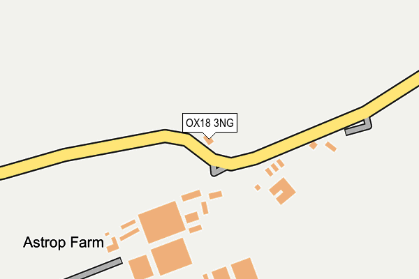 OX18 3NG map - OS OpenMap – Local (Ordnance Survey)