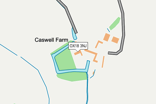 OX18 3NJ map - OS OpenMap – Local (Ordnance Survey)