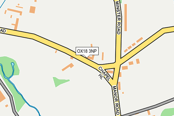 OX18 3NP map - OS OpenMap – Local (Ordnance Survey)