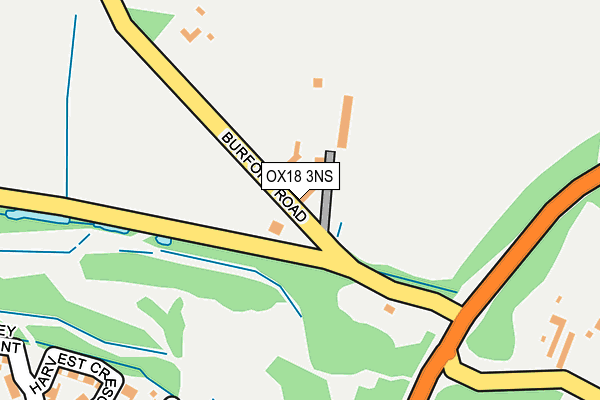 OX18 3NS map - OS OpenMap – Local (Ordnance Survey)