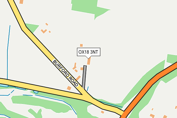OX18 3NT map - OS OpenMap – Local (Ordnance Survey)