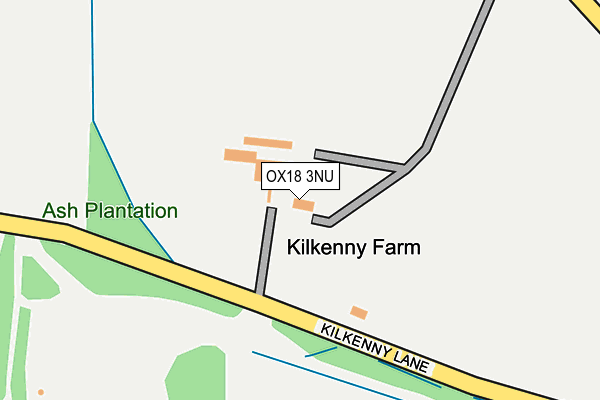 OX18 3NU map - OS OpenMap – Local (Ordnance Survey)