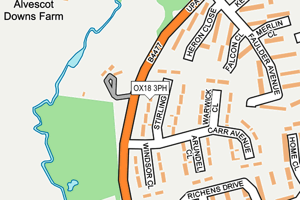 OX18 3PH map - OS OpenMap – Local (Ordnance Survey)