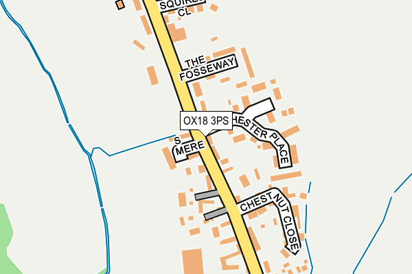 OX18 3PS map - OS OpenMap – Local (Ordnance Survey)