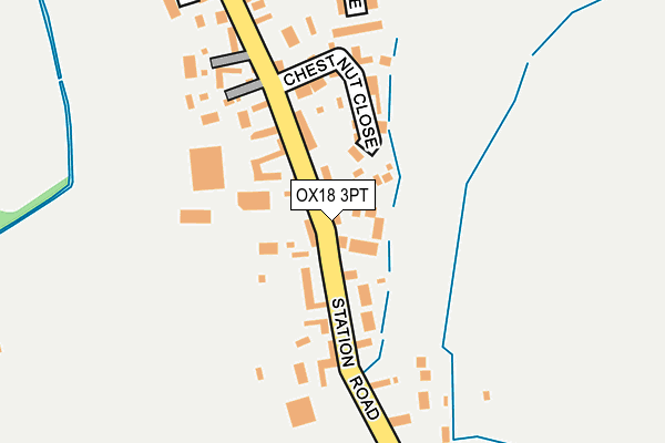 OX18 3PT map - OS OpenMap – Local (Ordnance Survey)