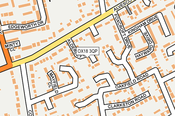 OX18 3QP map - OS OpenMap – Local (Ordnance Survey)