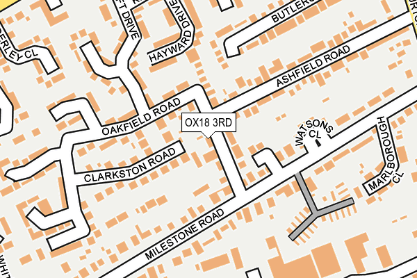 OX18 3RD map - OS OpenMap – Local (Ordnance Survey)