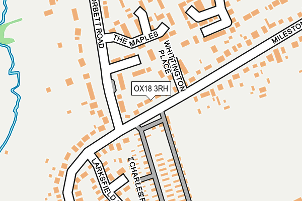 OX18 3RH map - OS OpenMap – Local (Ordnance Survey)