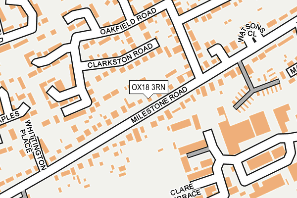 OX18 3RN map - OS OpenMap – Local (Ordnance Survey)