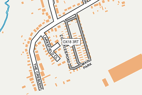 OX18 3RT map - OS OpenMap – Local (Ordnance Survey)