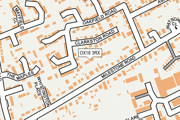 OX18 3RX map - OS OpenMap – Local (Ordnance Survey)