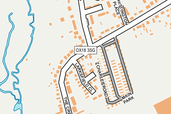 OX18 3SG map - OS OpenMap – Local (Ordnance Survey)