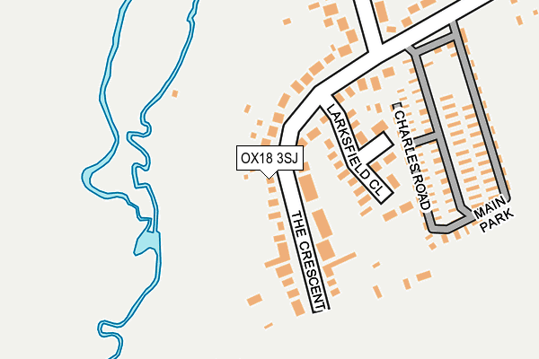 OX18 3SJ map - OS OpenMap – Local (Ordnance Survey)