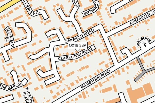OX18 3SP map - OS OpenMap – Local (Ordnance Survey)