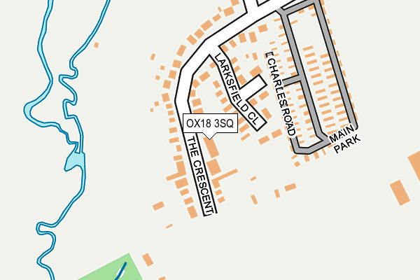 OX18 3SQ map - OS OpenMap – Local (Ordnance Survey)