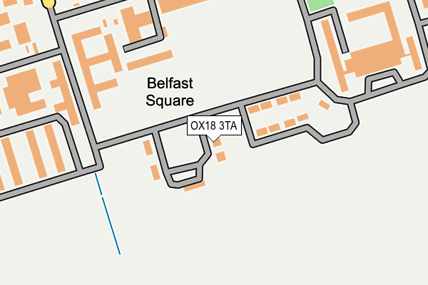 OX18 3TA map - OS OpenMap – Local (Ordnance Survey)