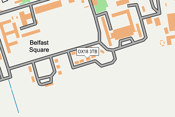 OX18 3TB map - OS OpenMap – Local (Ordnance Survey)