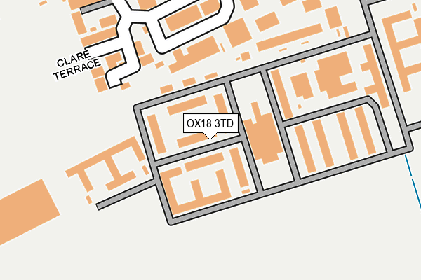 OX18 3TD map - OS OpenMap – Local (Ordnance Survey)