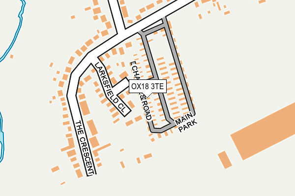 OX18 3TE map - OS OpenMap – Local (Ordnance Survey)