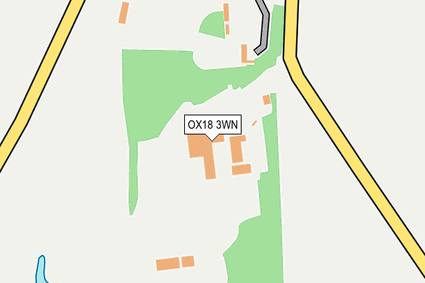 OX18 3WN map - OS OpenMap – Local (Ordnance Survey)